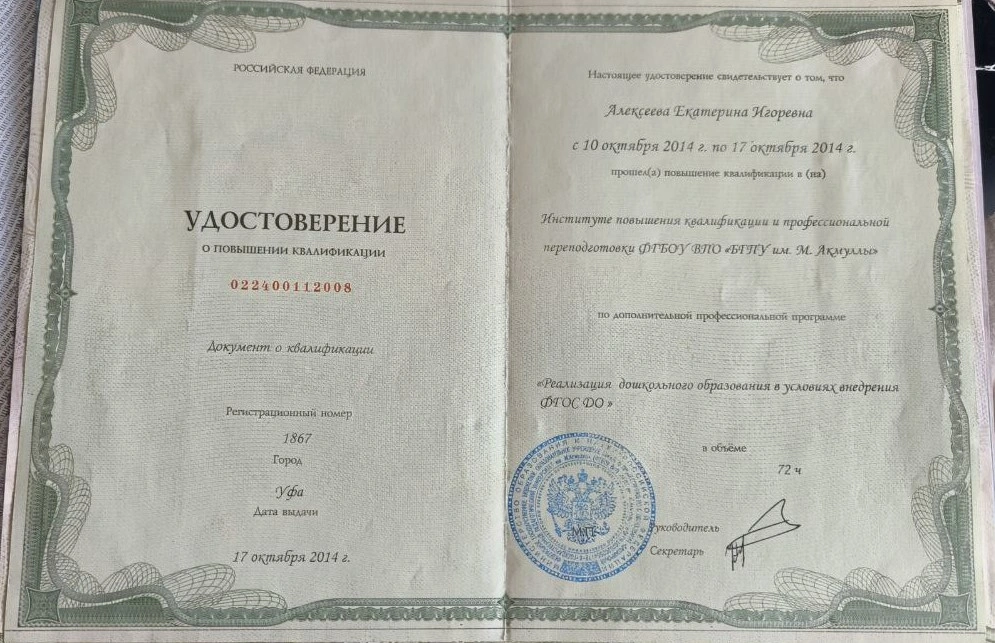 Сертификат 13